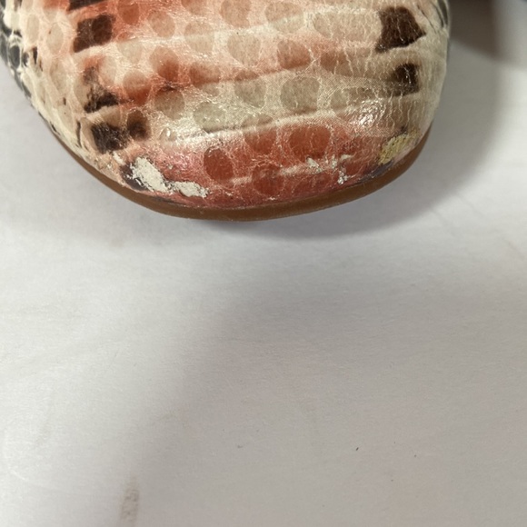 Anthropologie Korks Leyland Leather Snake Print Booties - Picture 4 of 13